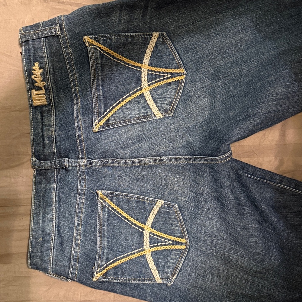 Kut from the Kloth Women's Baby Boot Cut “Felicia” Jeans - Dark Blue - Picture 2 of 3